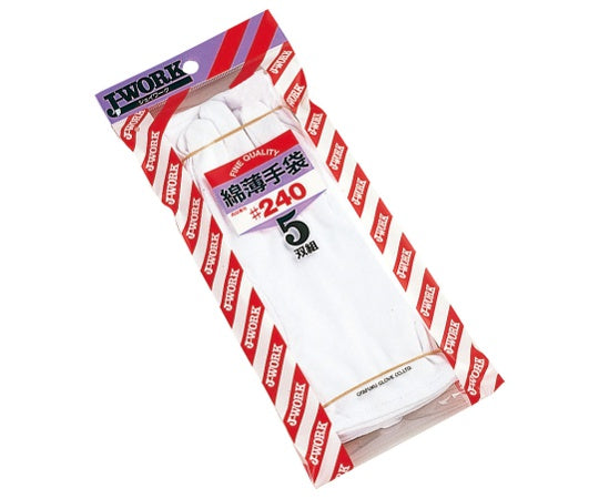 Thin cotton gloves 5 pairs M JW-240 1 pair (5 pairs included)