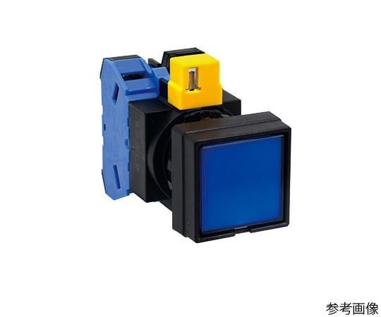 HW 시리즈 조광 푸시 버튼 스위치 Φ22(각평형 LED)(모멘터리형) HW2L-M111Q4S 1개