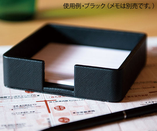 파인 레더 시리즈 메모 박스 HG18BK 블랙 H61215BLK 1개