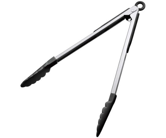 Nylon Multi-Purpose Tongs with Lock, 9 Inch, Black, KB-KE0118/BK, 0706300, 1 Piece