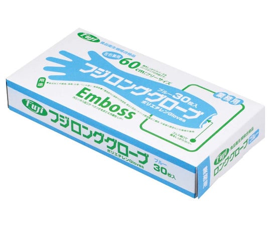 Fuji Long Gloves (30 pieces) Blue 5793000 1 set (30 pieces)