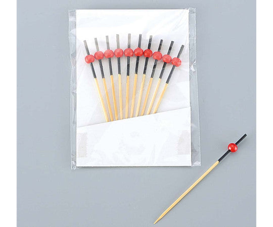 Bamboo Nanten Skewers 9cm Red/Black (10 pieces) 06168 6949300 1 set (10 pieces)