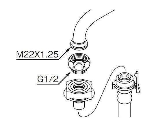 Aerator adapter Aerator connection conversion adapter PT35-4 1 piece
