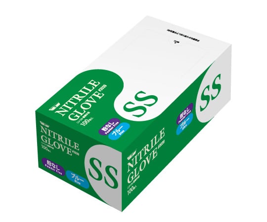 니트릴 사용 극박 장갑 가루 없음 100장입 블루 SS 2039 1상자(100장입)
