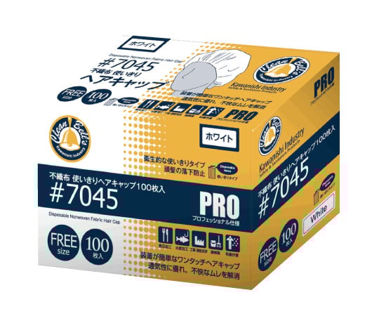 부직포 사용 헤어 캡 100장입 화이트 7045 1상자(100장입)