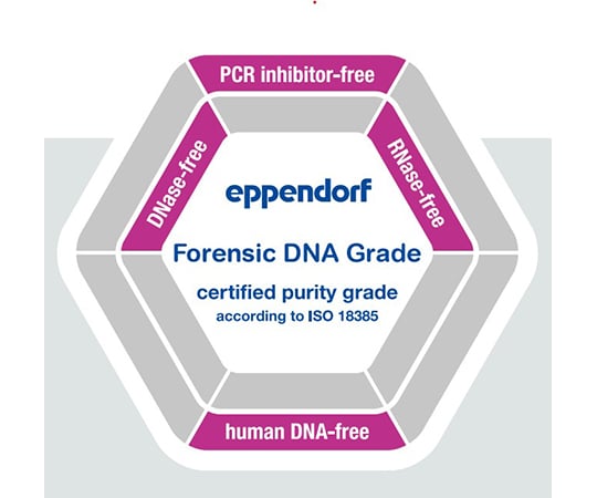 Eppendorf Safe-Lock Tubes, 1.5mL, Forensic DNA Grade, 500本(10袋×50本) , 個別包装 0030123611 1式(500本入)