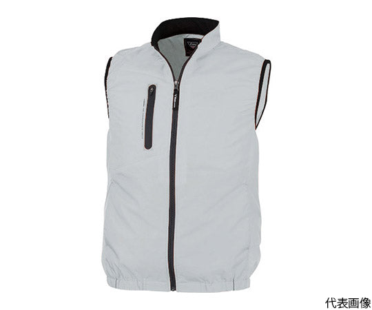 Air-conditioned clothing vest, LL, silver gray, XE98010-22-LL, 1 unit