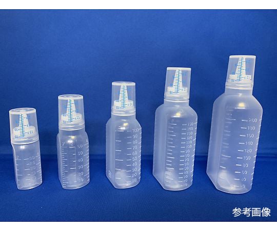 Plain bottle with cup 100mL 140 bottles 307034 1 box (140 bottles)