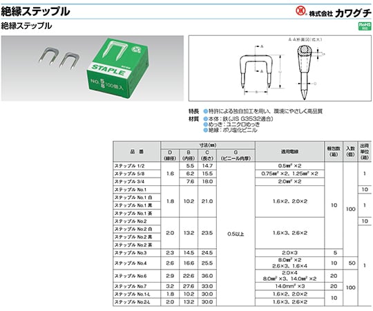 Staple 5/8 100 pieces 1 box (100 pieces)