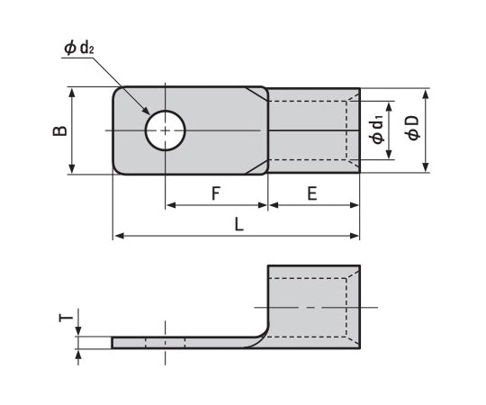 Crimp terminal for low voltage switch (CB type) CB150-10JP 1 piece