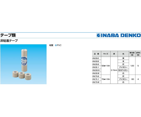 Non-adhesive tape 1 box (5 pieces) HN-50-B 1 box (5 pieces)
