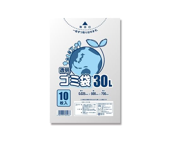 ゴミ袋 LD 透明 30L025 30L 10枚 006604790 1パック(10枚入)