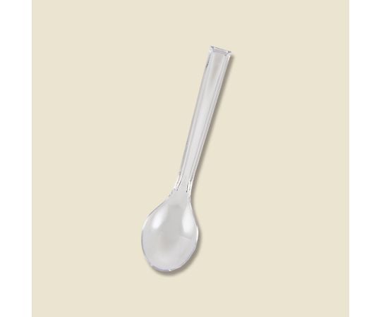 プラスチックスプーン 12.3cm バラ 透明 100本 004513006 1袋(100本入)