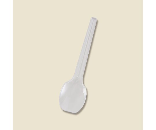 プラスチックスプーン 10cm 単袋 透明 100本 004513007 1袋(100本入)