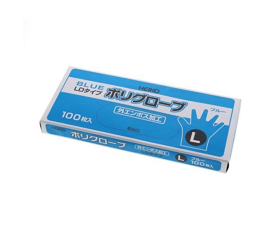 Polyglove LD with embossed outer surface L 100 sheets 004770999 1 box (100 sheets)