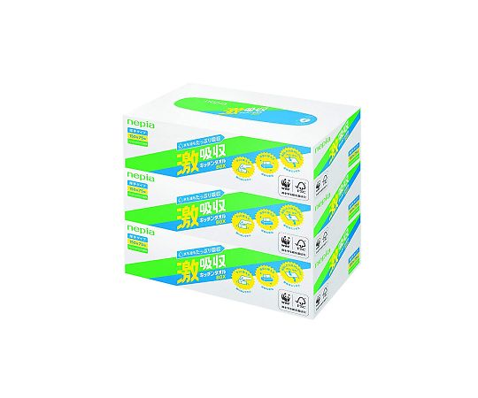 Nepia Super Absorbent Kitchen Towel Box (75 pairs) 3-pack 1 pack (3 pieces)