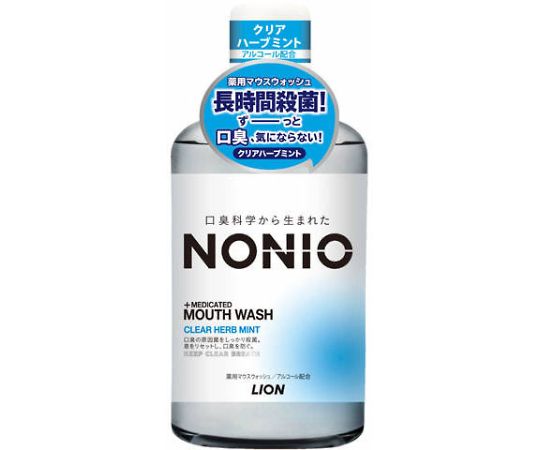 NONIO Mouthwash Clear Herb Mint 600mL 1pc