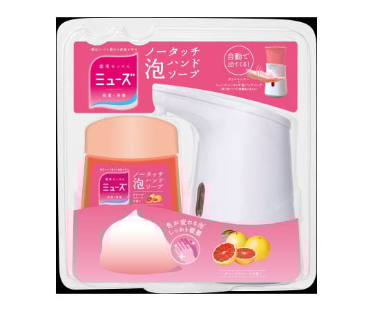 뮤즈 노 터치 거품 핸드 비누 본체 세트 자몽 250mL 1 개