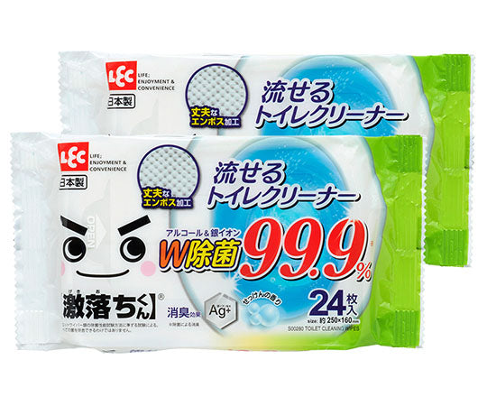 GN流せる除菌トイレクリーナー 24枚 2個パック S00281 1袋(24枚×2袋入)