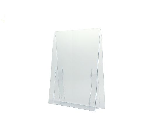 Splash-proof transparent lightweight partition, medium, 1.0mm thick, H500 x W450 x D100mm, 51079, 1 piece