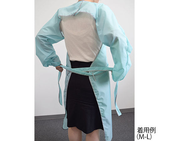 洗える防護ガウン ミントグリーン M-L 1200 1枚