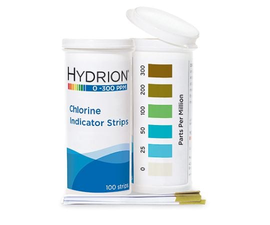 Chlorine test paper 0-300ppm 100 sheets CH-300 1 pack (100 sheets)