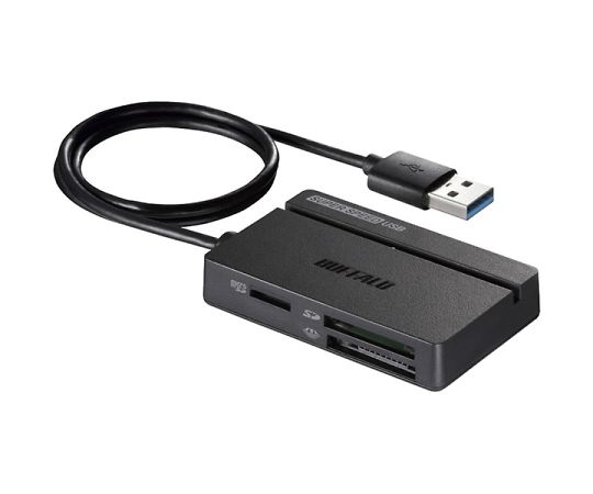 USB3.0 マルチカードリーダー スタンダード ブラック BSCR100U3BK 1個