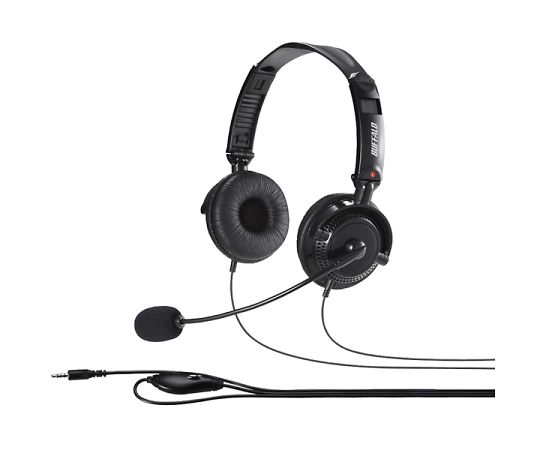 Binaural headband stereo headset with large drivers/4-pole mini plug connection/foldable type Black BSHSHCS310BK 1 piece