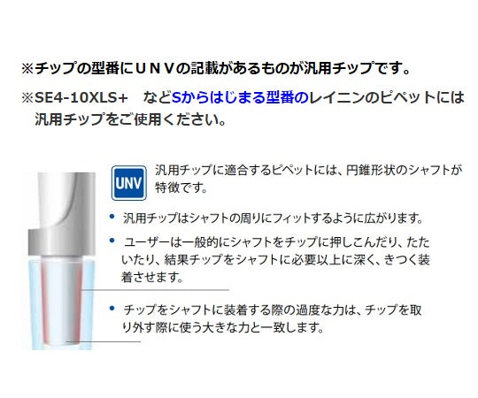 低吸着汎用チップ(リムーバブルカバーラック入)ローリテンションチップ RT UNV 1000μL L 768A/8 1個(96本×8ラック入) 30389167 1個(96本×8ラック入)