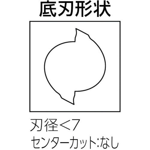 京セラ 超硬スクエアエンドミル 2枚刃ソリッドエンドミル ピンカド 2FESM 刃径6mm 刃長13mm 全長50mm シャンク径6mm 2FESM060-130-06 1 本