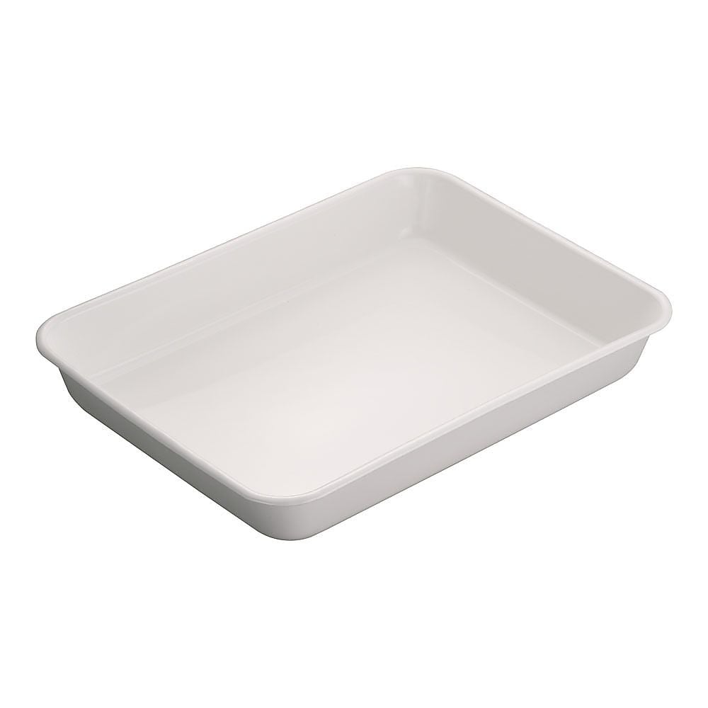 ホーロー角バット ホワイト 10枚取 1個