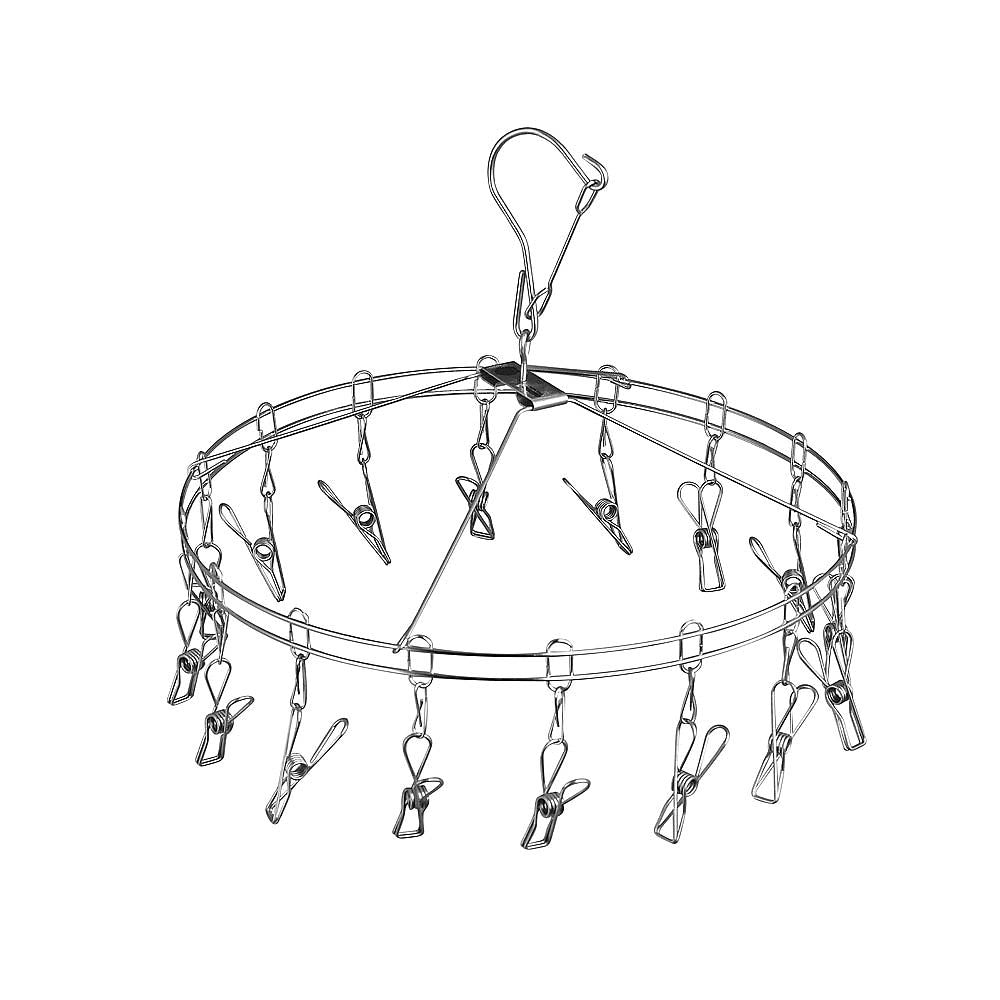 ステンレスピンチハンガー 丸型 16ピンチ 1個