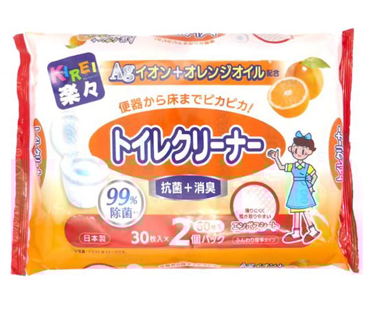 AGイオン+ORオイル トイレクリーナー 60枚入 1個(30枚×2パック入)