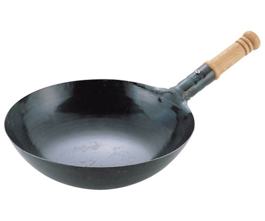 Hammered iron wooden handle Beijing pot 36cm 029003005 1 piece