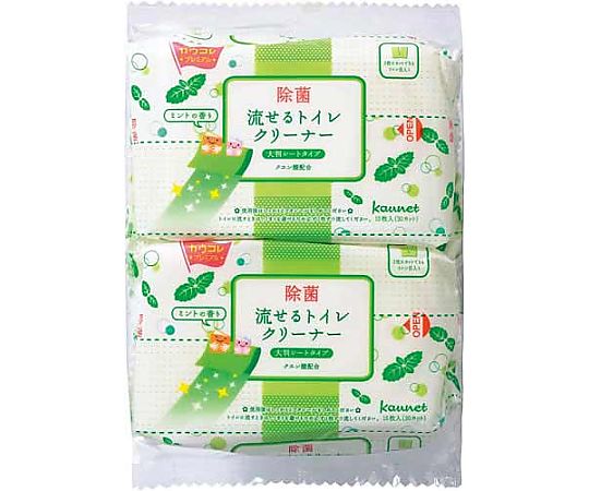 流せるトイレクリーナー大判 ミント 2個入 4255-2918 1パック(2個入)