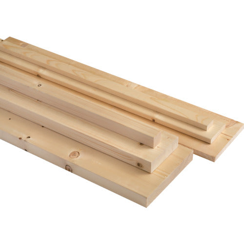 ZENIYA Board White Wood Dimension SPF 2x2 3F 38X38X910 SPF2023 1 piece