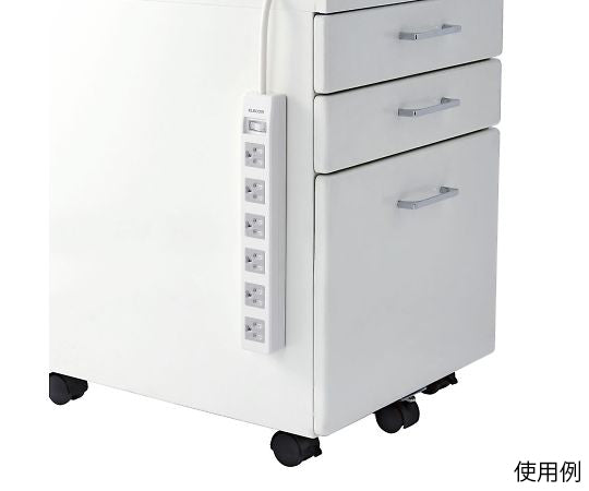 Tap 3P6 outlets 2P sockets with central switch, magnet and dust shutter, 1m, RoHS compliant T-T10-3610WH/RS 1 piece