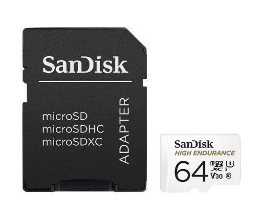 高耐久microSDXCメモリカード(64GB、UHS-I、U3、V30、C10) SDSQQNR-064G-GN6IA 1個