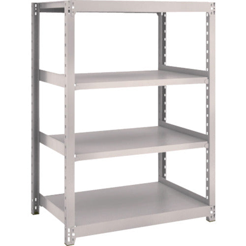 TRUSCO Steel Rack M2 Type Light-Medium Duty Shelf 860 x 880 x H1200 4 Tiers Single Unit Neo Gray M2-4394 1 S