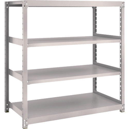 TRUSCO スチールラック M2型軽中量棚 1160×880×H1200 4段 単体 ネオグレー M2-4494 1 S