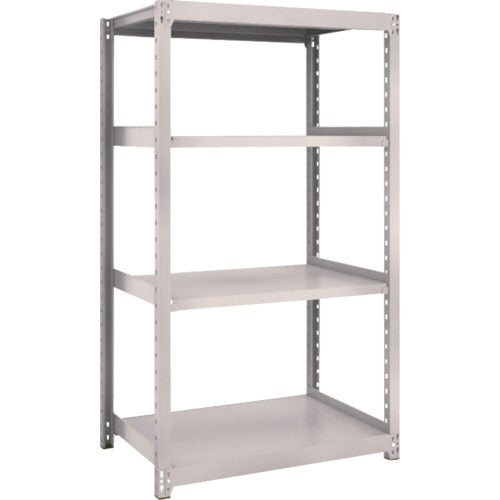 TRUSCO スチールラック M2型軽中量棚 860×880×H1500 4段 単体 ネオグレー M2-5394 1 S