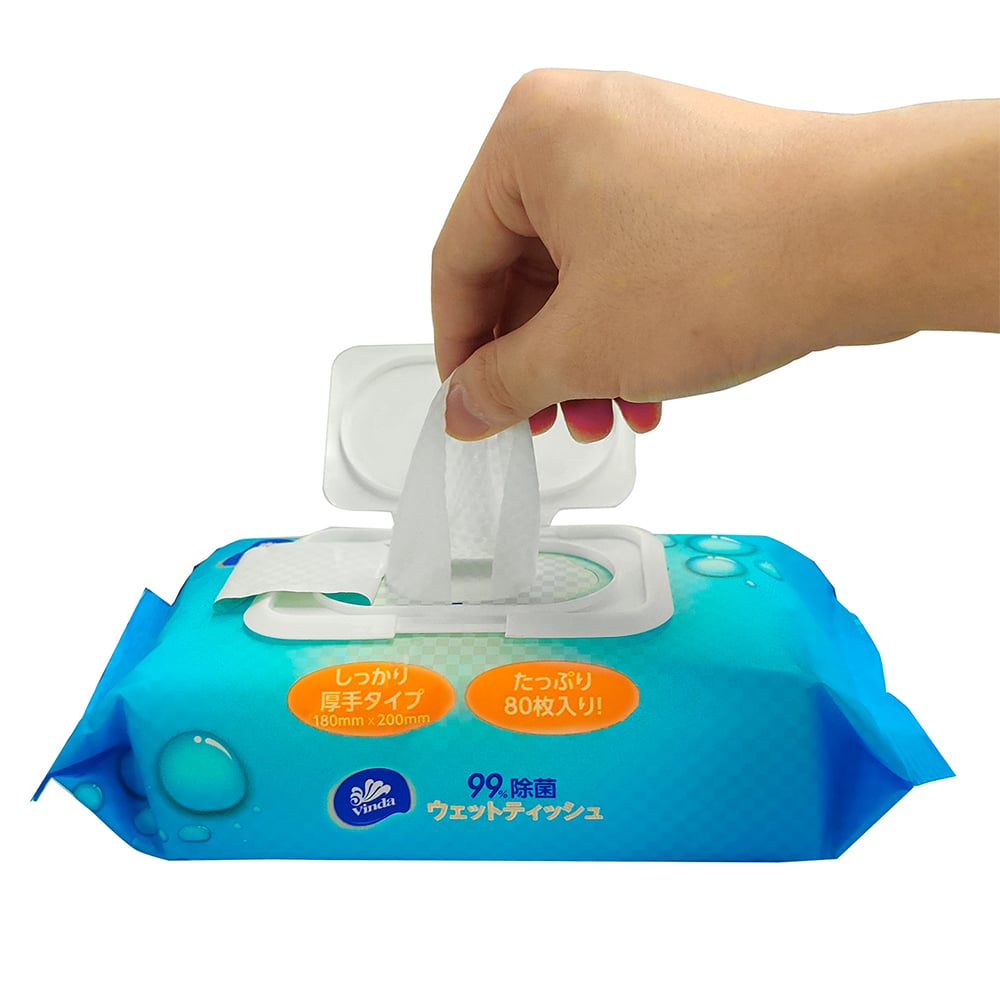 99%제균 웨트 티슈(논알코올・확실히 두꺼운 타입) 80장입 1팩(80장입)