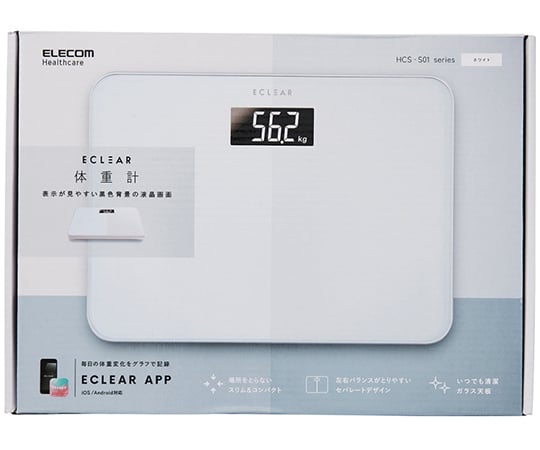ECLEAR Body Scale White HCS-S01WH 1 piece
