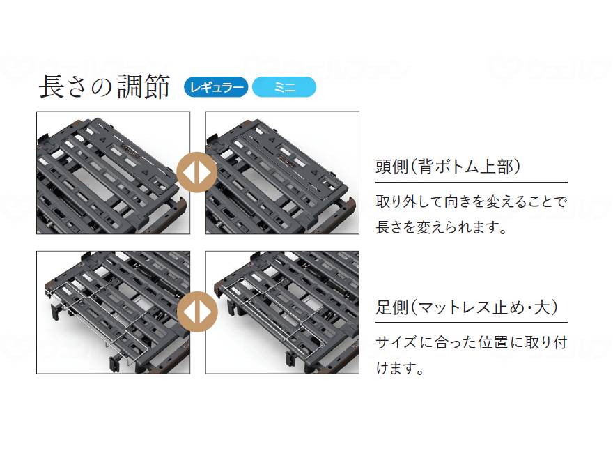 パラマウントベッドクオラONE 2モーション 樹脂製ボード 83cm幅