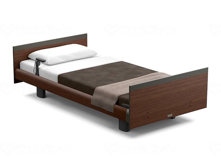 Paramount Bed New Intertime 1000 3M European/Square Dark Walnut Semi-Double