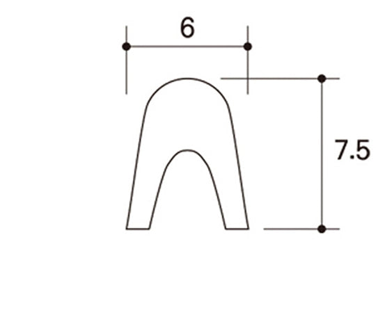 알루미늄 골드 레일 7.5mm 1820mm 27069 1pcs