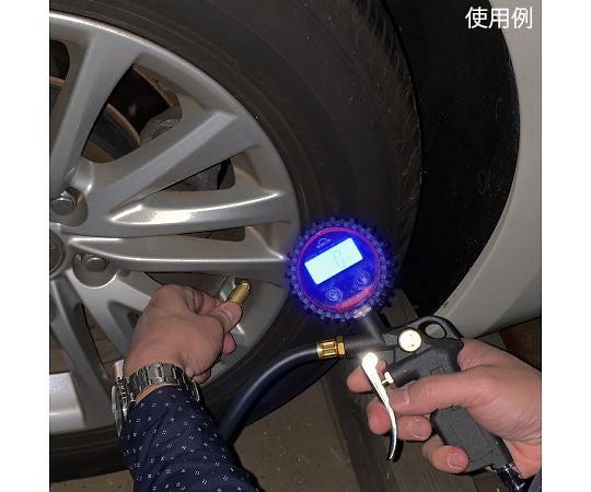デジタルゲージ付エアーチャック 最大計測1380kPa AT-25 1台