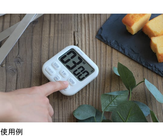 대형 화면 타이머 포폴라 6 화이트 T-592WT 1개