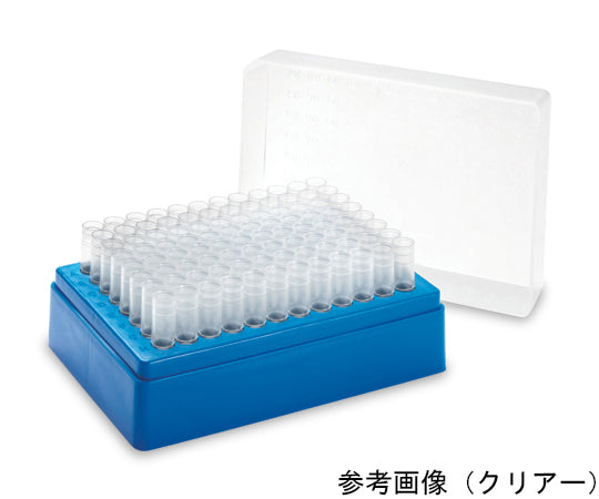 QSP マイクロテストチューブ 1.2mL フロスティ加工なし 滅菌済 96本×10ラック入 RC-845-TPS-Q 1パック(96本×10ラック入)