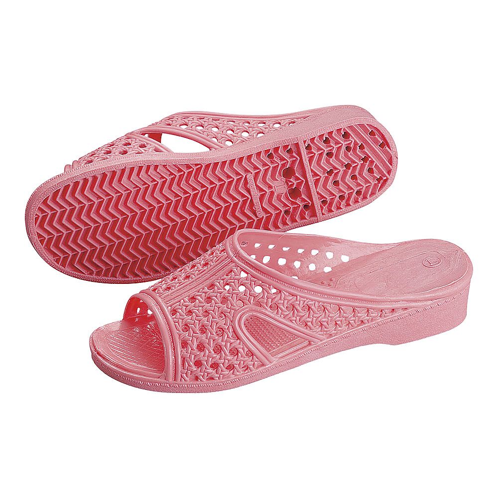 Women's Shower Sandals, Front Opening, Medium, Pink, SSV4002, 1 Pair